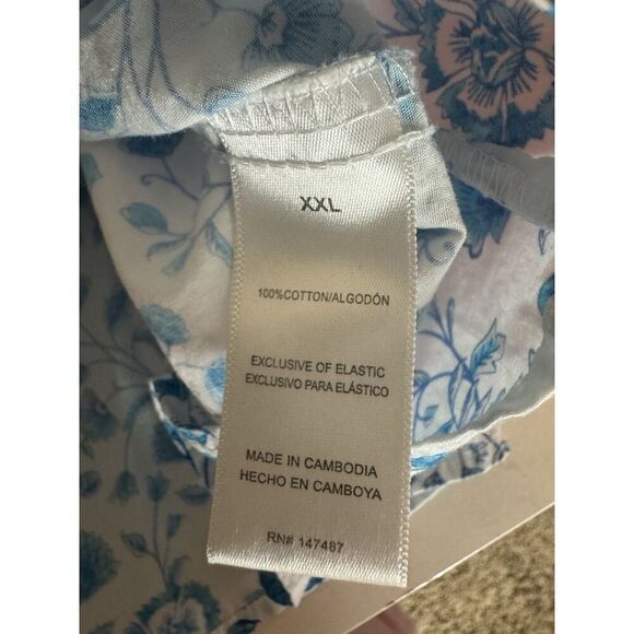 Draper James Ladies Ruffle Sleeve Dress Size XXL Blue Paisely - Picture 8 of 8